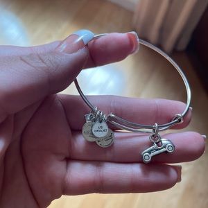 Silver car Alex and ani bracelet